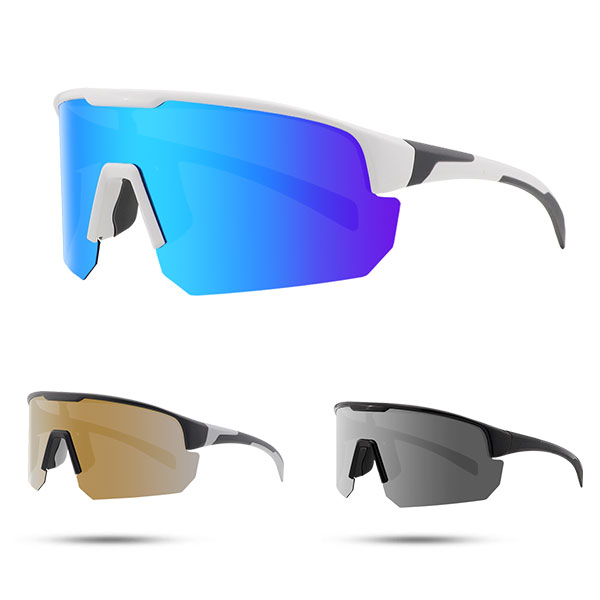 Sportovní sluneční brýle MTB Mirrored Polarized Coating Half Frame - Bang Long