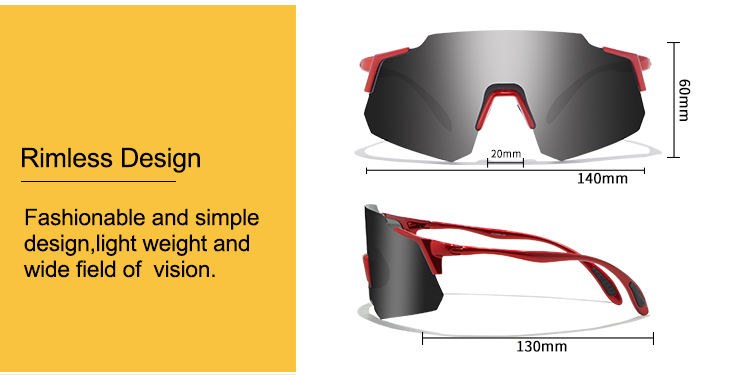 Profesionální MTB sportovní sluneční brýle Revo Polarized