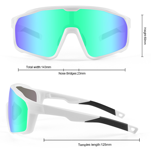 Full Frame MTB zrcadlové polarizované vlastní sportovní sluneční brýle - Bang Long